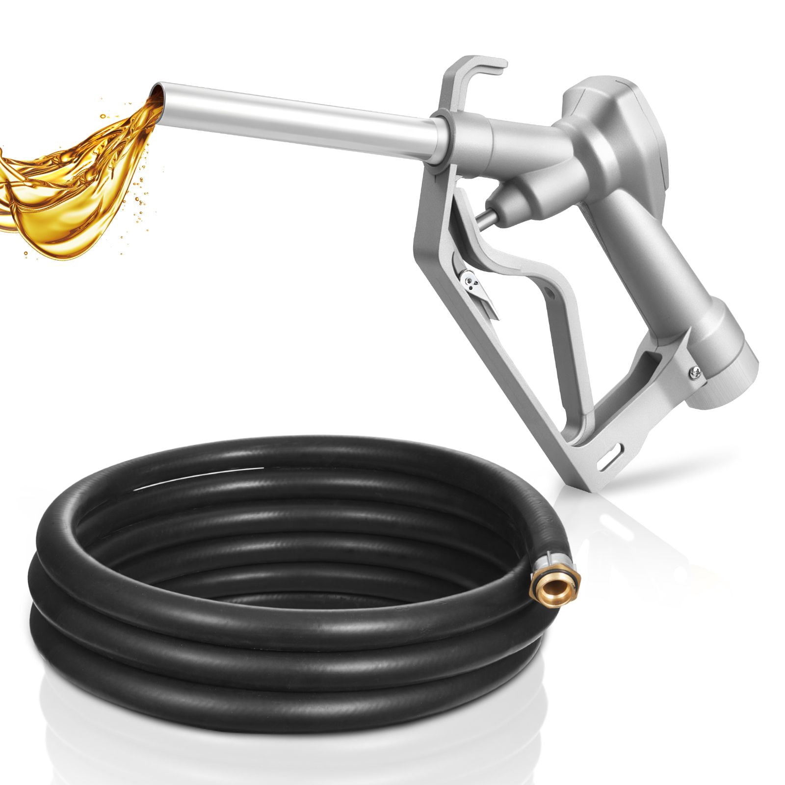 Dranite 3/4" NPT Fuel Nozzle with 10ft Hose - 22.7 GPM High Flow