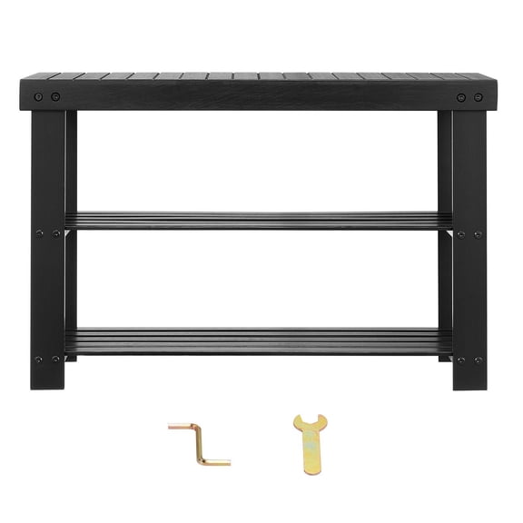 Dranite 3-Tier Shoe Rack Bench, 27.6" Entryway Storage Organizer Holds 286 lbs