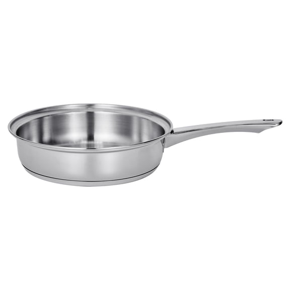 Dranite  4-Cup Egg Poacher Pan, Stainless Steel Induction Compatible Poached Egg Maker with Nonstick Detachable Cups, Lid & Spatula, Frying Skillet