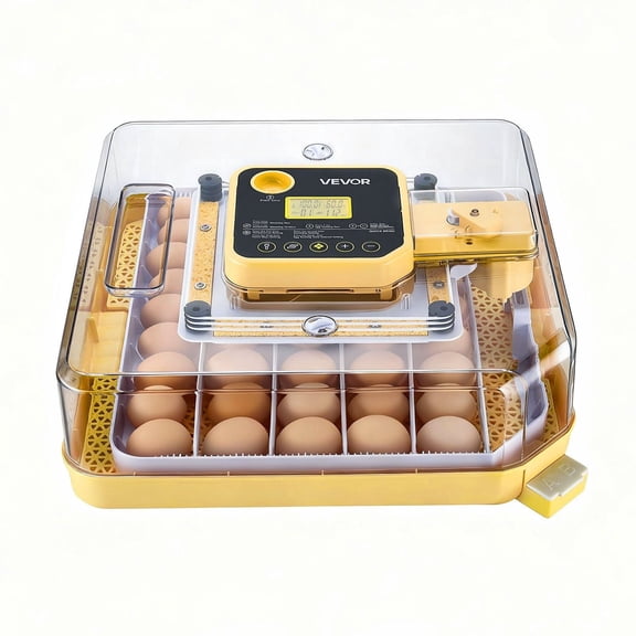 Dranite 48 Egg Incubator with Automatic Turner, LED Candler, Temp & Humidity Control