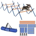 thumbnail image 1 of Dranite 4Pcs Dog Agility Set, Backyard Obstacle Course with Adjustable Jump Bars & Carry Bag, 1 of 11