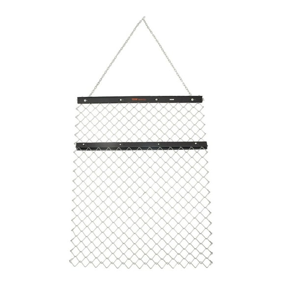 Dranite 4x5 Ft Chain Harrow Rake - Q235 Steel UTV/ATV Tractor Attachment for Sod Prep