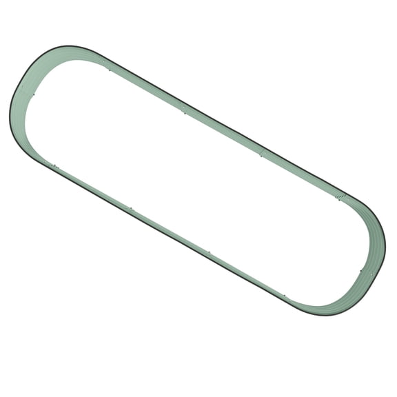 Dranite 6.4' x 2' x 1' Metal Raised Bed, Galvanized Planter Box with Safe Edges,Garden Kit