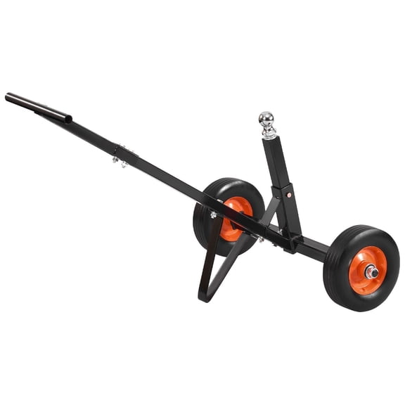 Dranite 600lbs Capacity Trailer Dolly, 16.5" & 22" Adjustable Height, 1-7/8" Ball, Solid Rubber Tires - Heavy Duty Moving Equipment