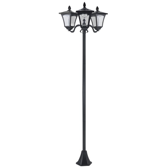 Dranite 72" Solar Vintage Triple-Head Lamp Post
