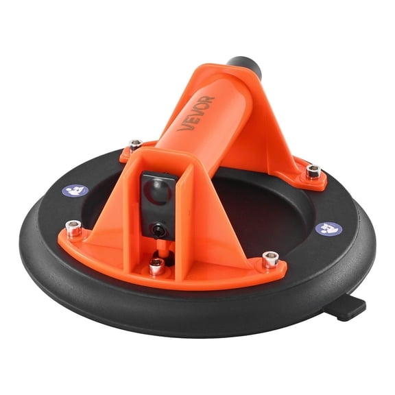 Dranite 8-Inch Vacuum Suction Cup Lifters, 2-Pack with ABS Handle and Case, 400 lb Capacity for Tile, Glass, Granite, Drywall, and Windows