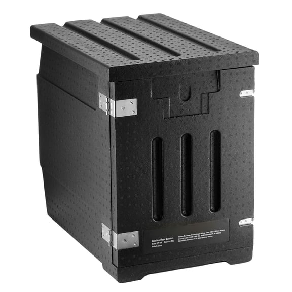 Dranite 82 Quart Double Buckle Front Open LLDPE Insulated Food Carrier Catering Thermal Storage Box