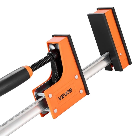 Dranite Bar Clamps, 2-Pack 36 inch, Heavy Duty Parallel F-Clamps with 1500 lbs Load, High-Strength Plastic & Carbon Steel for Woodworking and Metalworking, Orange