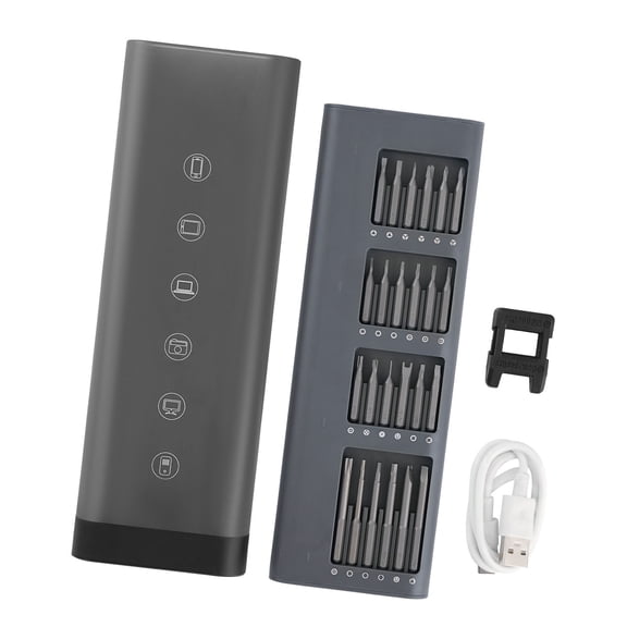 Dranite Electric Precision Screwdriver 48 Bits w/LED Light Type-C Charging for Phone Repair