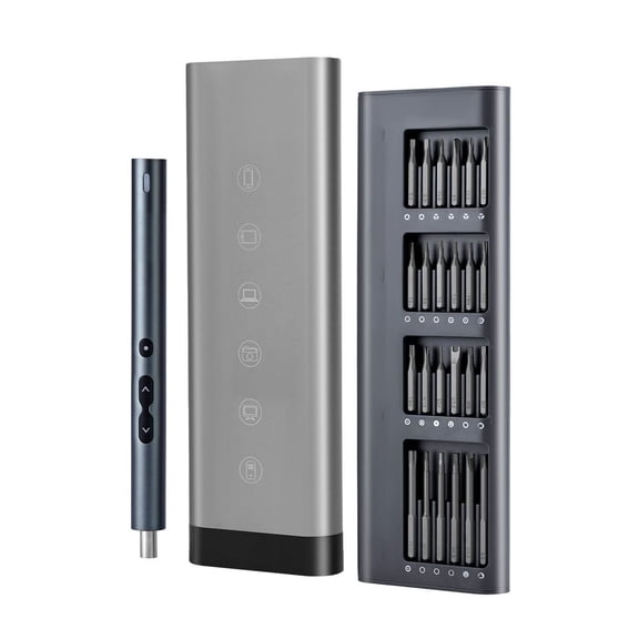 Dranite Electric Precision Screwdriver 48 Bits w/LED Light Type-C Charging for Phone Repair