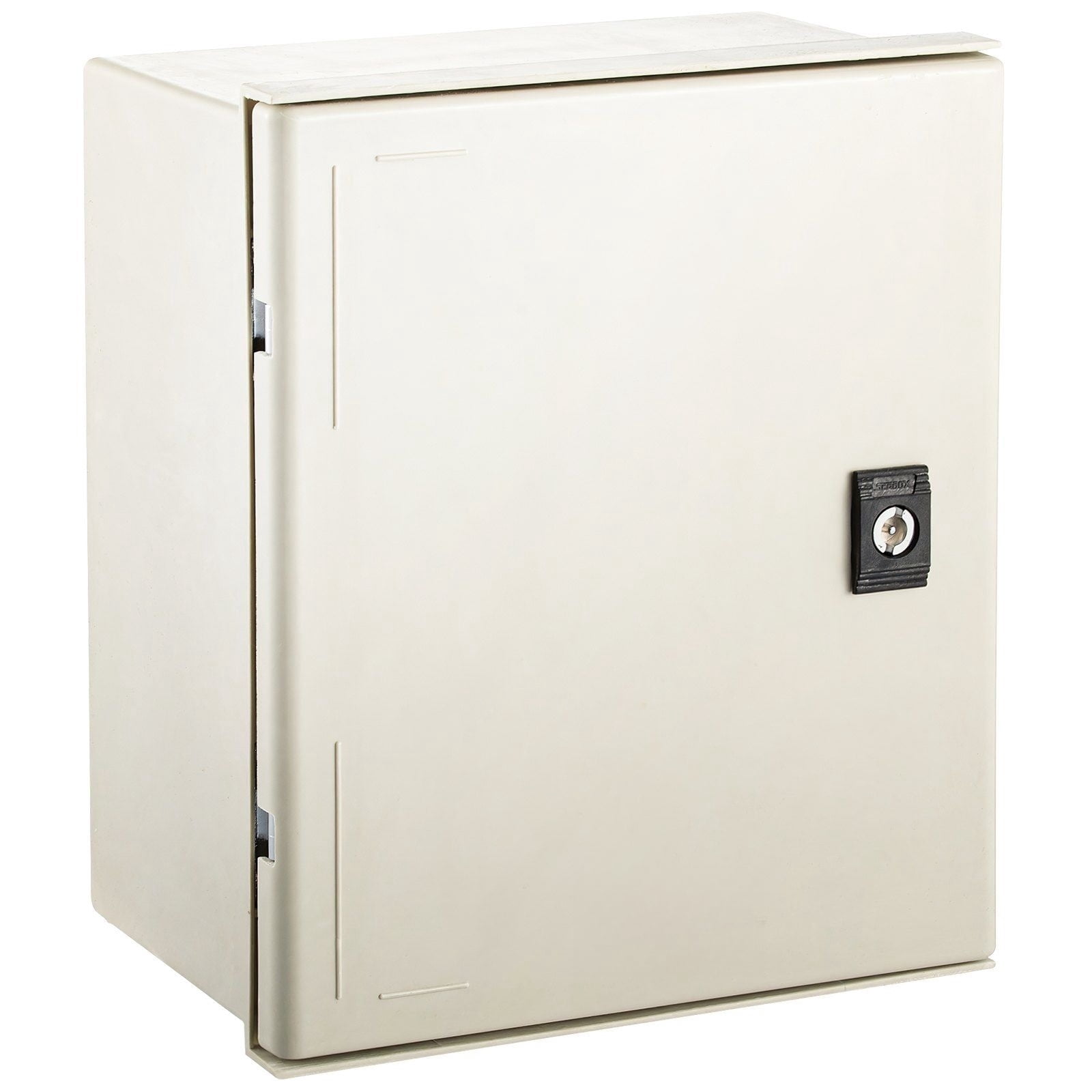 Dranite Fiberglass Electrical Junction Box, 12x10x6" NEMA 4X IP66 Waterproof with Mounting Plate
