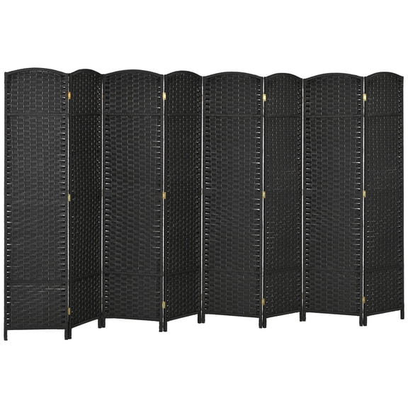 Dranite Folding Room Divider Screen 8-Panel 5.6Ft Tall Freestanding Partition Privacy Screen