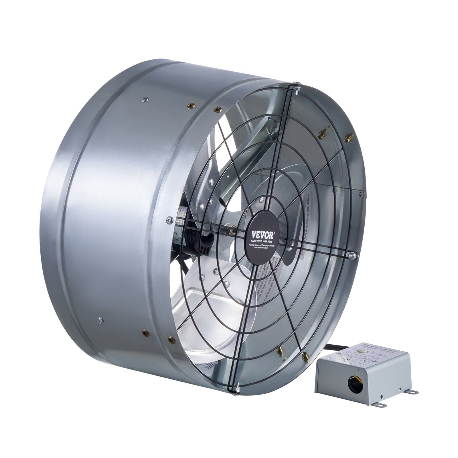 Dranite Gable Mount Attic Fan 15 Inch, 1300 CFM with Adjustable ...