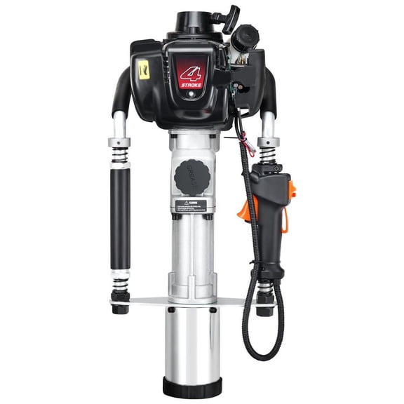 Dranite Gas Fence Post Driver 37.77cc, 4-Stroke T-Post Pounder with 3 Head Attachments