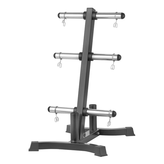 Dranite Heavy Duty 2-Inch Weight Plate Rack & Barbell Holder, 1000 lbs Capacity for Home Gym Storage