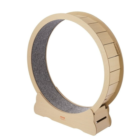 Dranite Large 52" Wooden Cat Exercise Wheel for Indoor Cats