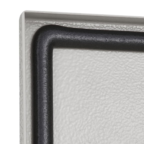 Dranite NEMA4 Cold Rolled Steel IP65 Hinged Electrical Cabinet with Rain Cover Indoor Outdoor 242412 Inch