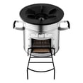 thumbnail image 1 of Dranite Outdoor Portable Stainless Steel Rocket Stove, Efficient Wood Burning Camping Cookstove with Carry Bag for Backpacking, Emergency, Picnics, and Backyard Cooking, Fueled by Twigs, 1 of 11
