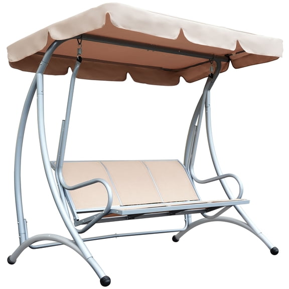 Dranite Outdoor Swing Bench, Stand, Adjustable Canopy