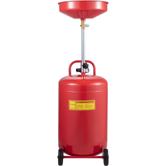 Dranite Portable Oil Drain Container 20 Gal, Air Operated with Adjustable Funnel