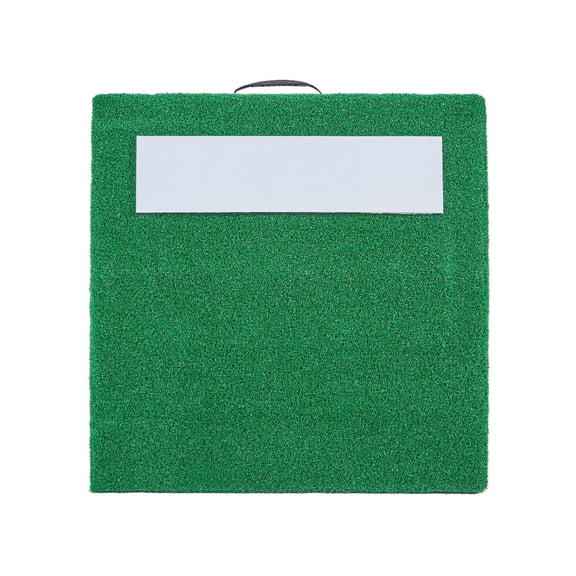 Dranite Portable Pitching Mound 31" - Indoor/Outdoor Turf w/ Rubber & Handle