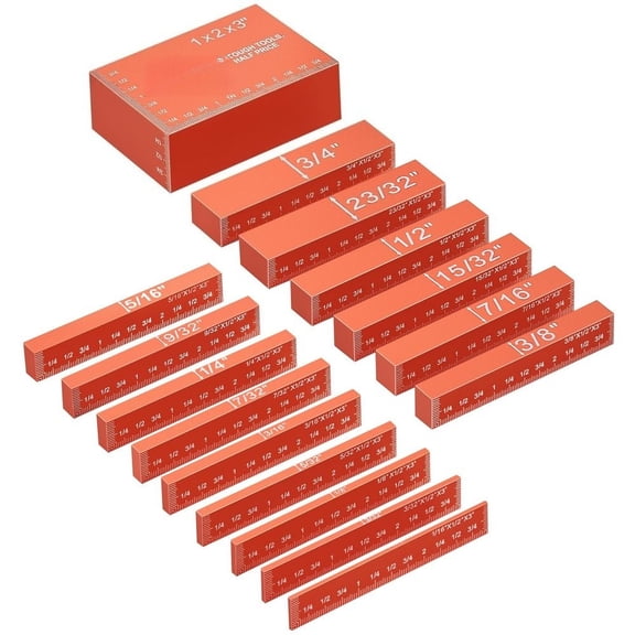 Dranite Precision Setup Blocks 16-PC, Aluminum Height Gauges for Router & Table Saw