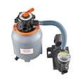 thumbnail image 1 of Dranite Sand Filter Pump System for Above Ground Pool, 12 Inch, 3000 GPH,1/2 HP, 6-Way Valve, with Strainer Basket, Easy Setup, Krystal Clear Brand, 1 of 11