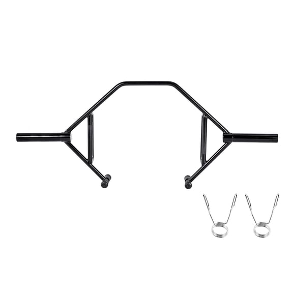 Dranite Trap Hex Bar, 2" Open End Barbell Frame, 800 lbs Capacity with Knurled Grips - Shrug Bar for Weightlifting, Squats, Deadlifts - Home Gym Strength Training Equipment