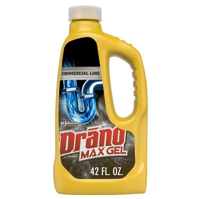 Drano Commercial Line Max Gel Drain Cleaner and Clog Remover - 42 fl oz