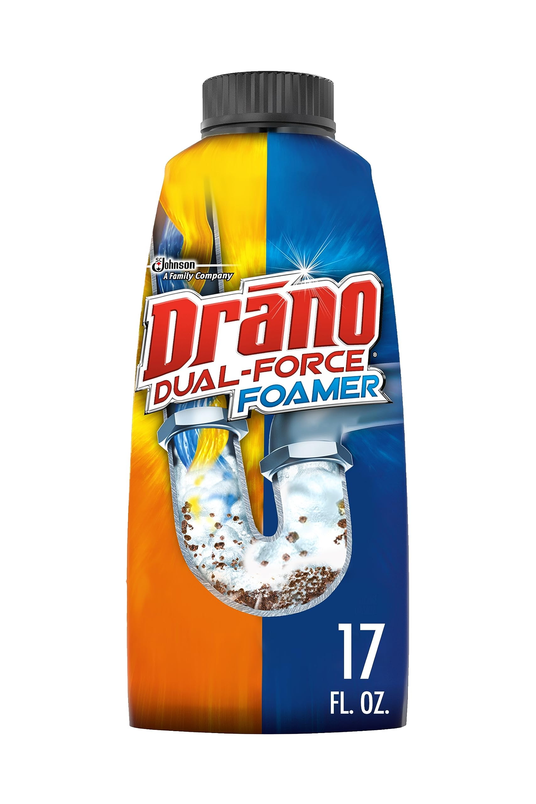 Drano DualForce Foamer Clog Remover And Cleaner For Shower Or Sink