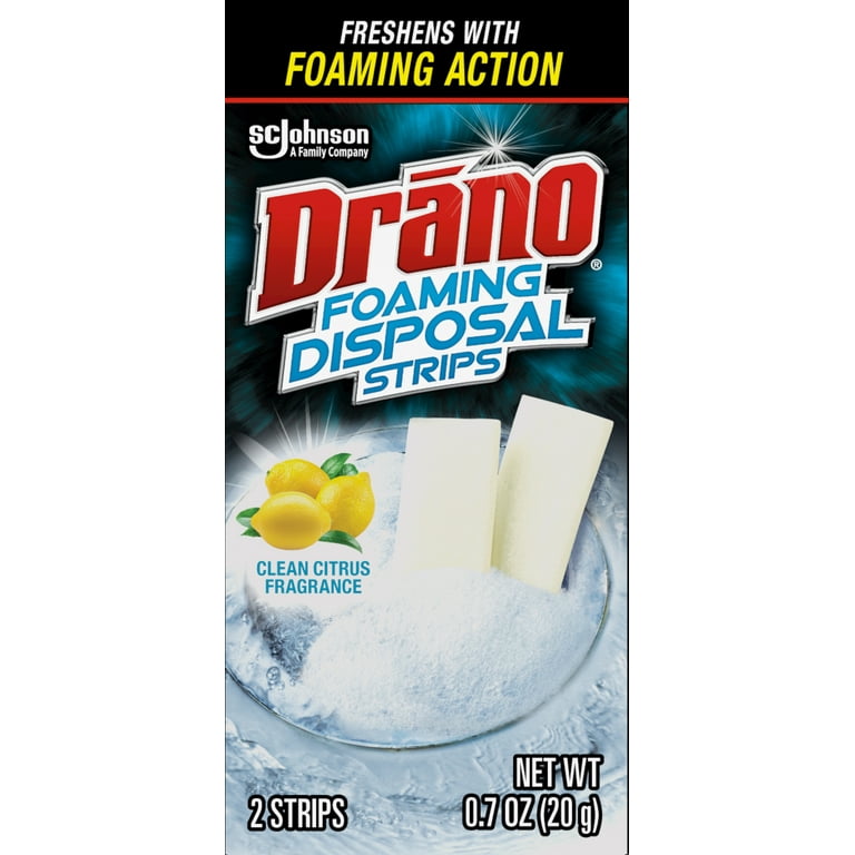 Drano Foaming Disposal Strips 2ct/10 Us - Walmart.com