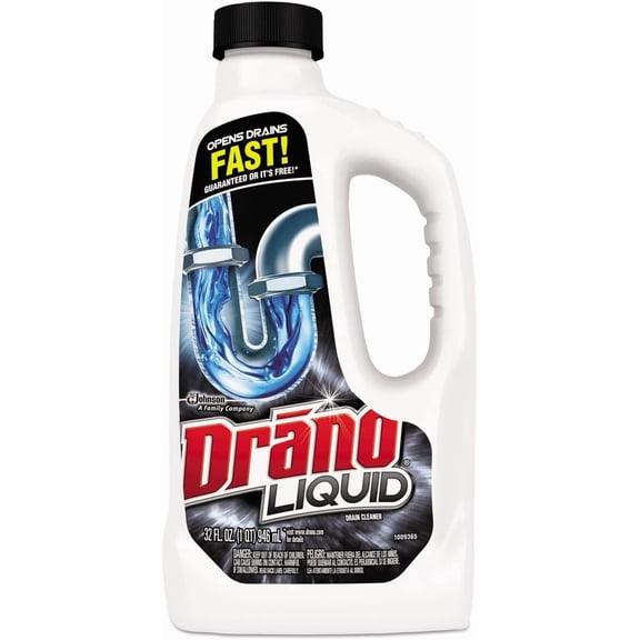 Drano Liquid Clog Remover Drain Cleaner - Liquid, Unscented - 12 Pack, 32 oz Each