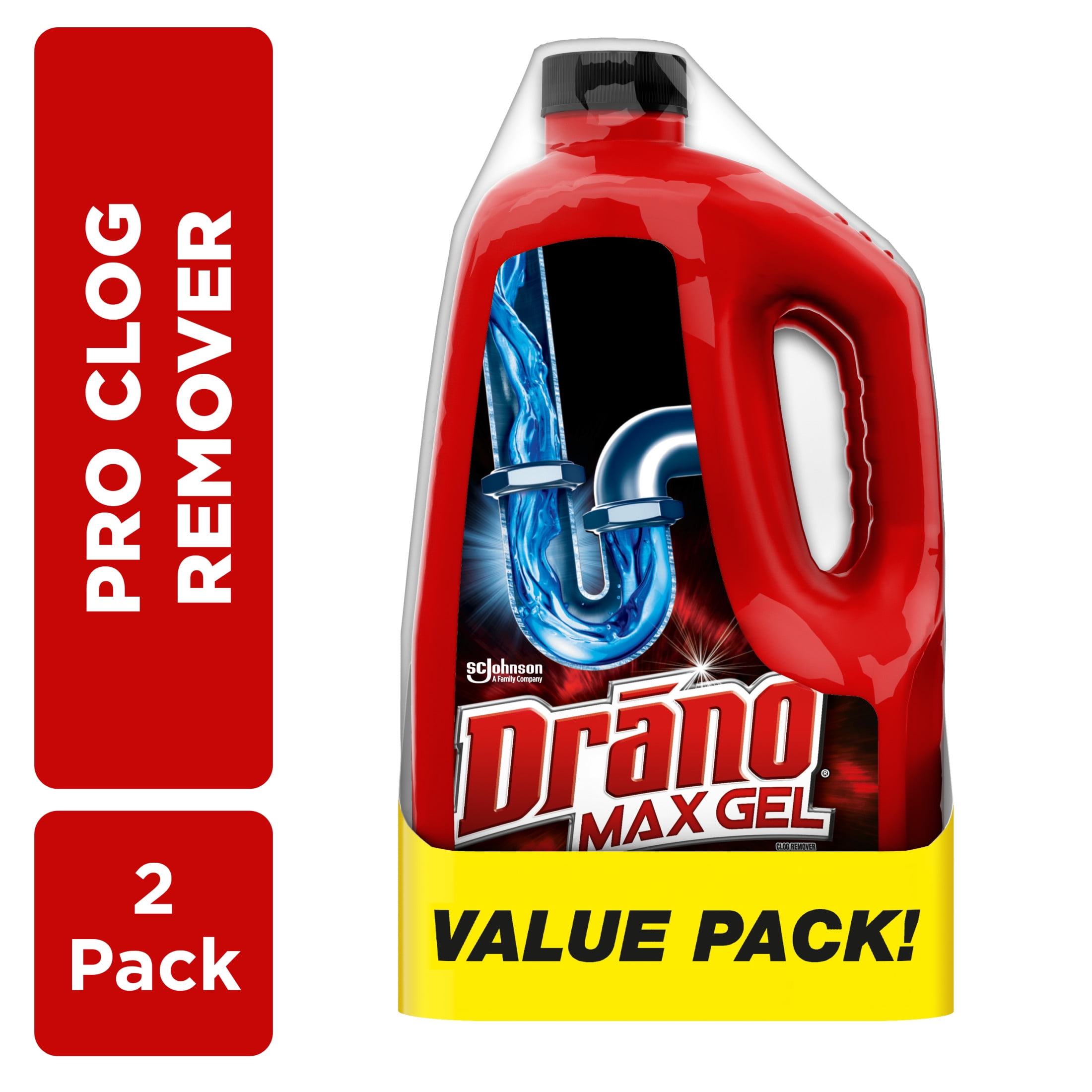 Walmart discount codes: Drano Max Gel Hair Unclogger, Kitchen Sink, Shower & Bathtub Unclog Liquid, 160 Ounces, 2 Count