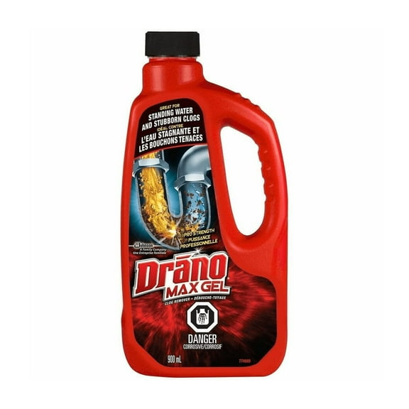 Drano Max Gel Clog Remover30.4floz Thick Action Gel Drain Cleaner Safe for Most Pipes
