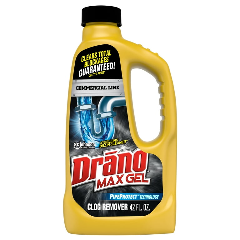 Drano Max Gel Clog Remover, Drain Clog Remover, Commercial Line