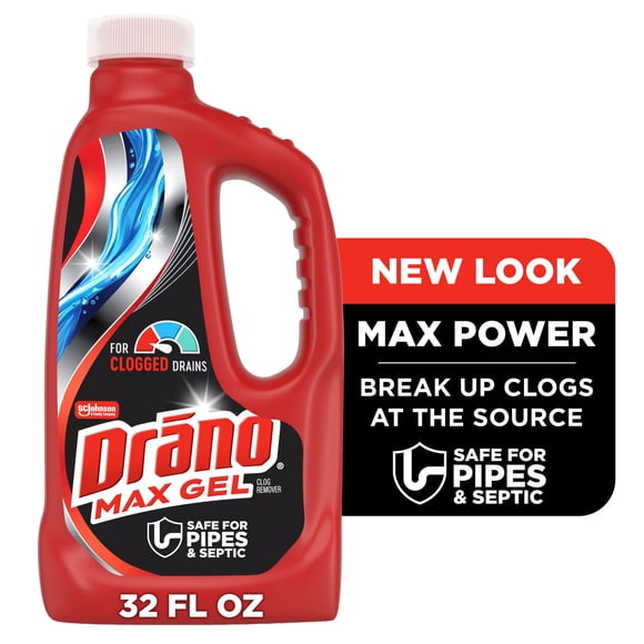 Drano Max Gel Drain Clog Remover, 32 oz, 1 Count