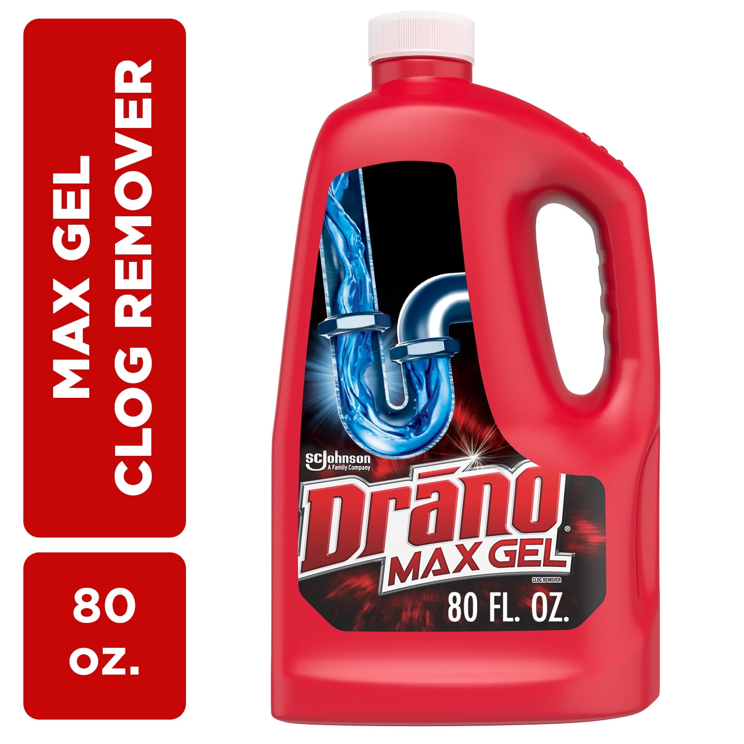 Drano Max Gel Drain Clog Remover, 80 oz, 1 Count