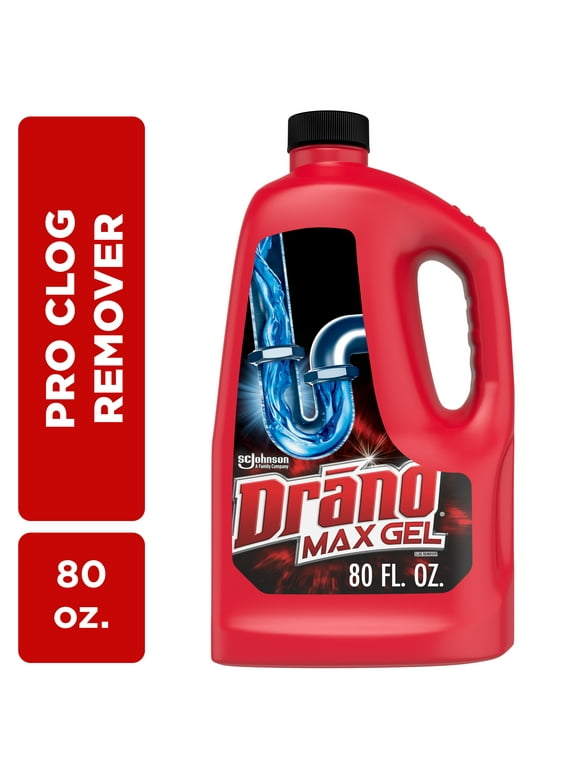 Drano Max Gel Drain Clog Remover, 80 oz, 1 Count