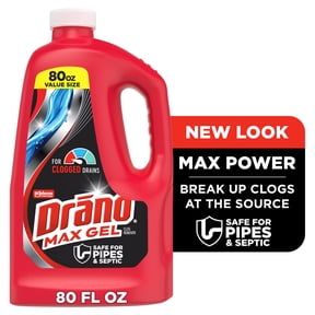 Drano Max Gel Drain Clog Remover, 80 oz, 1 Count