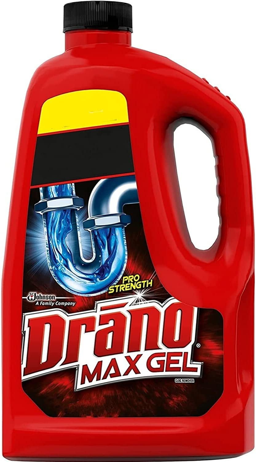 Drano Max Gel Drain Clog Remover and Cleaner for Shower or Sink Drains, Unclogs and Removes Hair