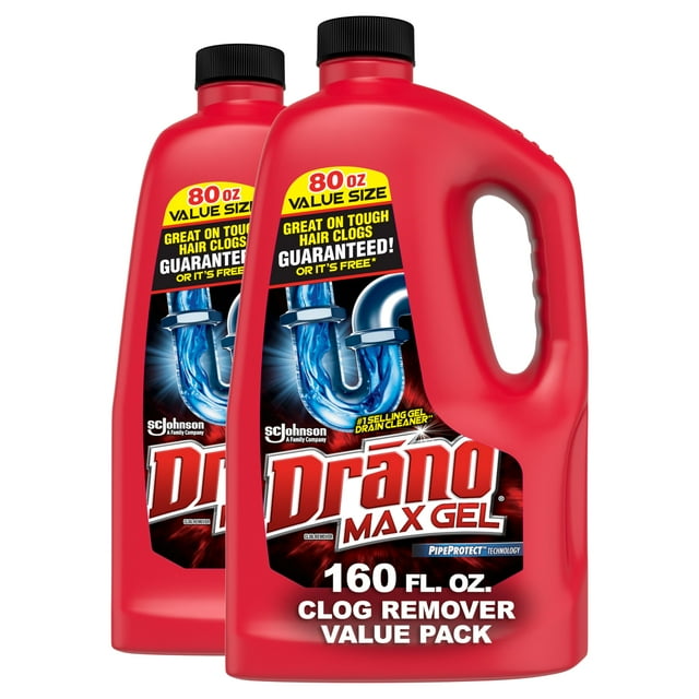 Drano Max Gel Drain Clog Remover and Cleaner for Shower or Sink Drains