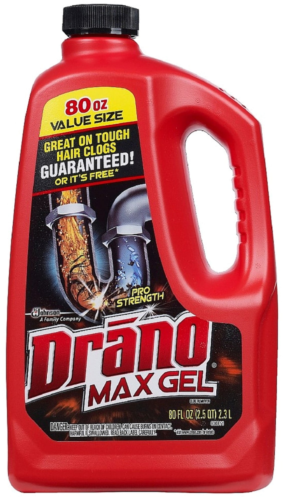 Drano Max Gel Liquid Clog Remover 80 oz (Pack of 6)