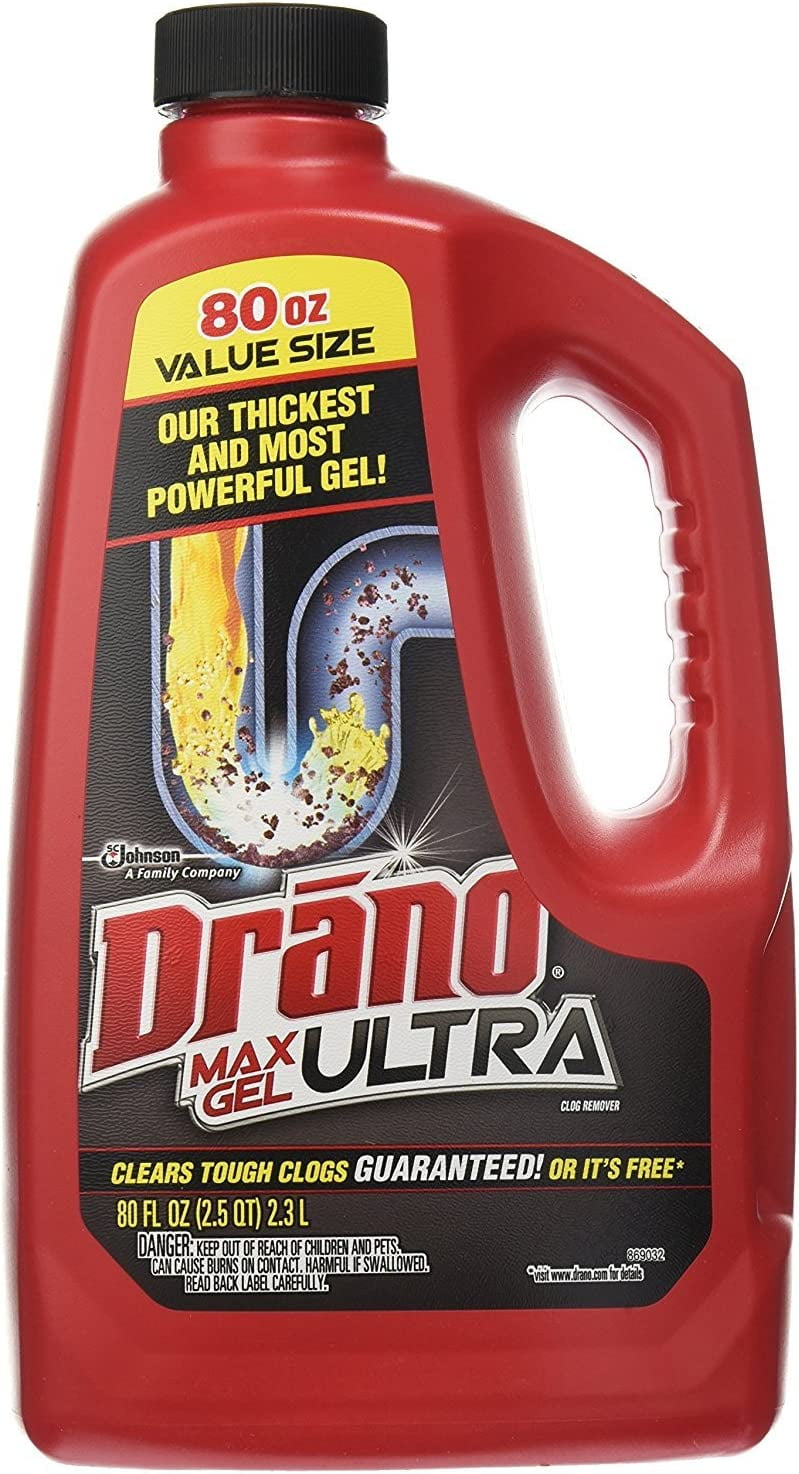 Drano Max Ultra Gel 80 oz 2 pk Walmart com Drano Max Ultra Gel 80 oz 2 pk Walmart com