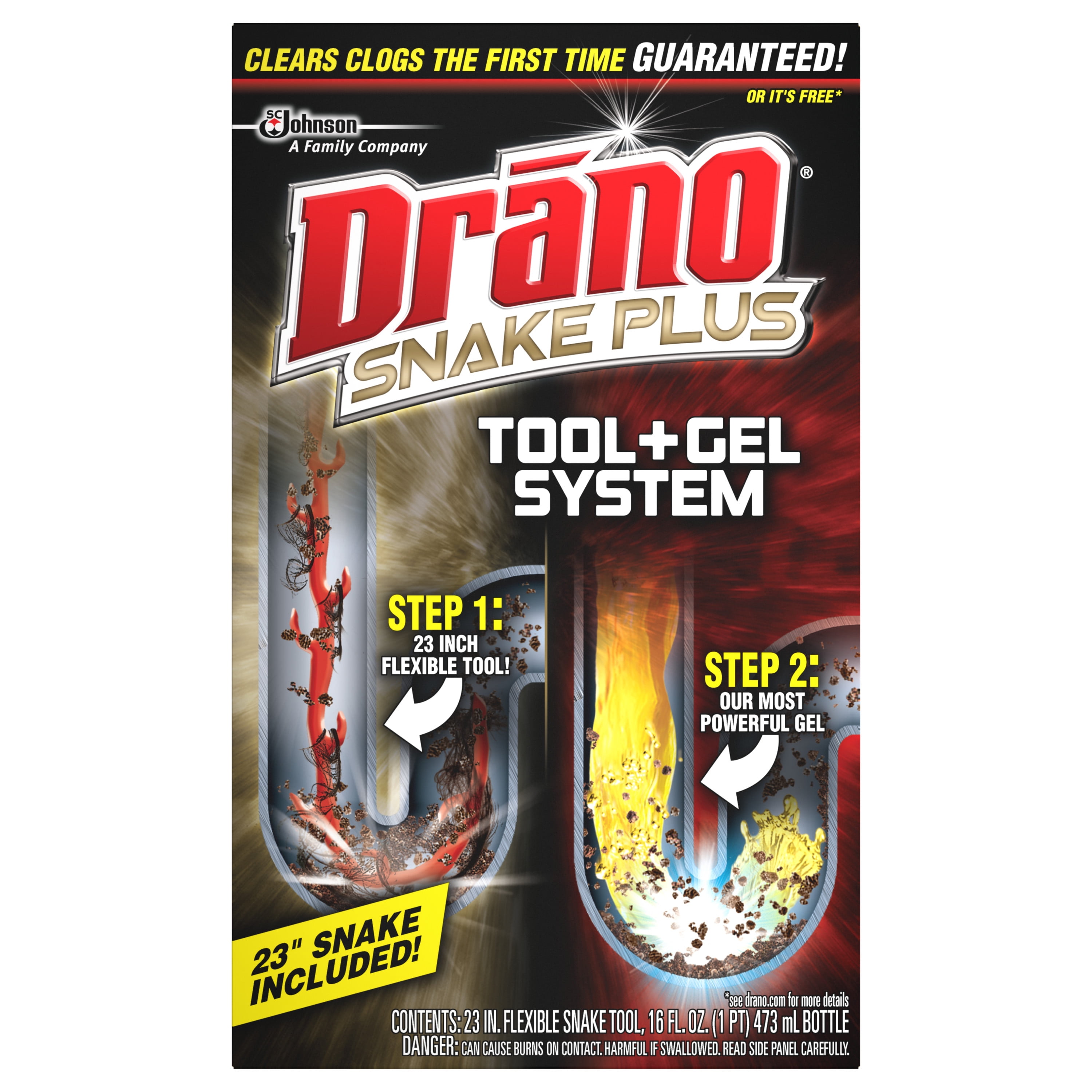 Drano Snake Plus Tool + Gel System, 16 oz 