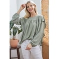 thumbnail image 1 of Draped Ruffle Longsleeve Top, 1 of 5