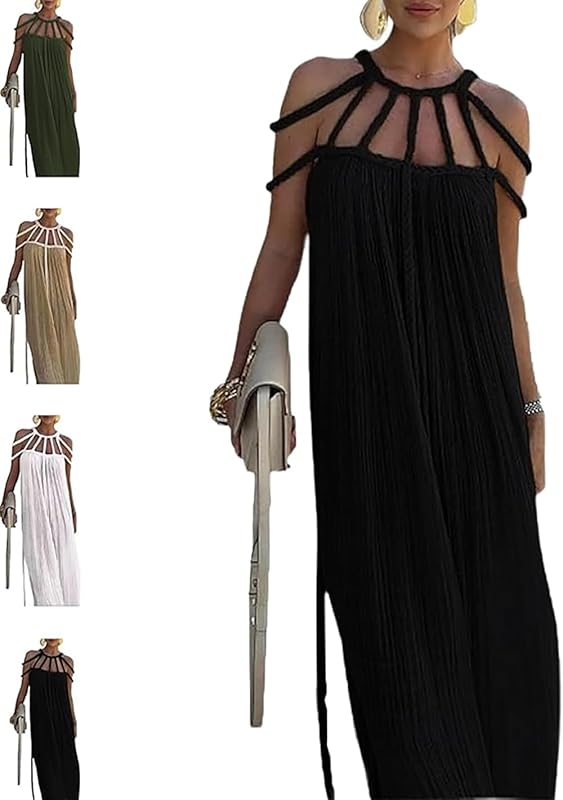 Women - Exquisite Backless Pleats Strapless Maxi Dress main image 1