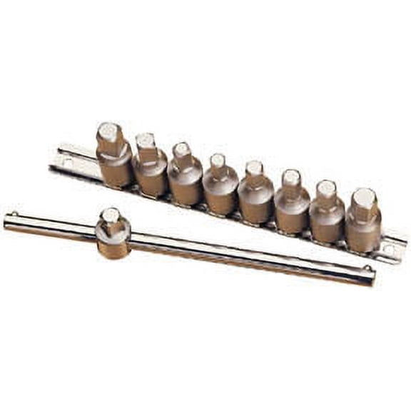 Draper 38329 10 Piece 3/8 Square Drive Drain Plug Key Set