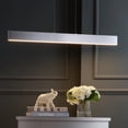 thumbnail image 1 of JONATHAN Y Draper 40" Dimmable Adjustable Integrated LED Metal Linear Pendant, Brushed Aluminum, 1 of 7