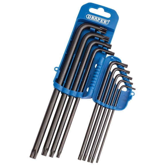 Draper Extra Long 9 Piece Torx / Tx-Star Allen/Alen Allan/Alan Key Set - 33748