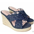 thumbnail image 1 of Draper James Emily Women's Wedge Shoes, Navy, 7, 1 of 5